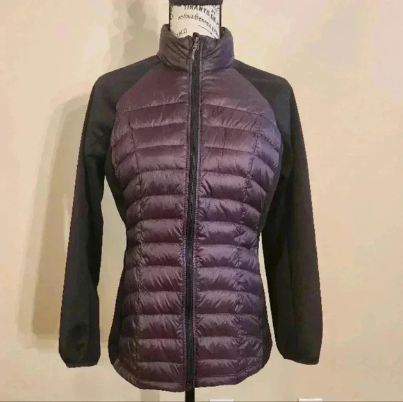 32 Degrees Purple and Black Women's Puffer Jacket - Picture 1 of 10